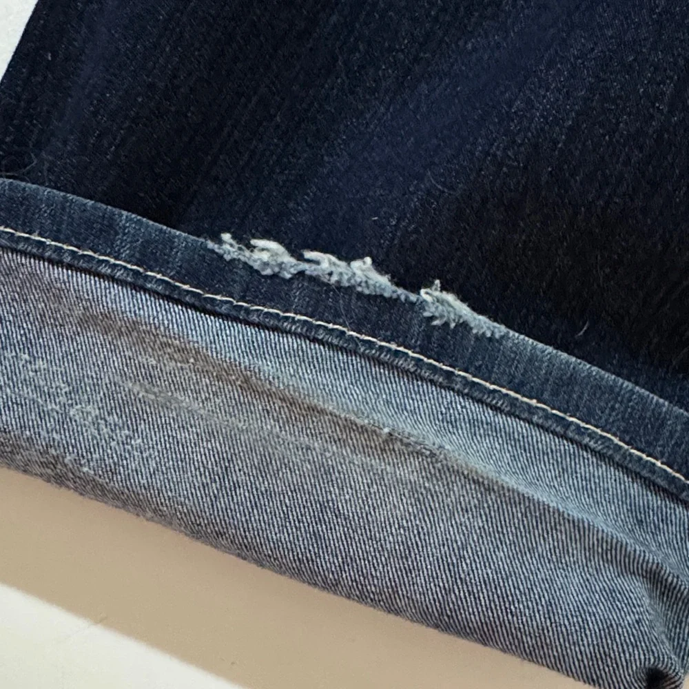 MISS ME Dark Indigo Easy Boot Cut‎ Jeans 29 Bedazzled Dark Blue Denim Rhinestone